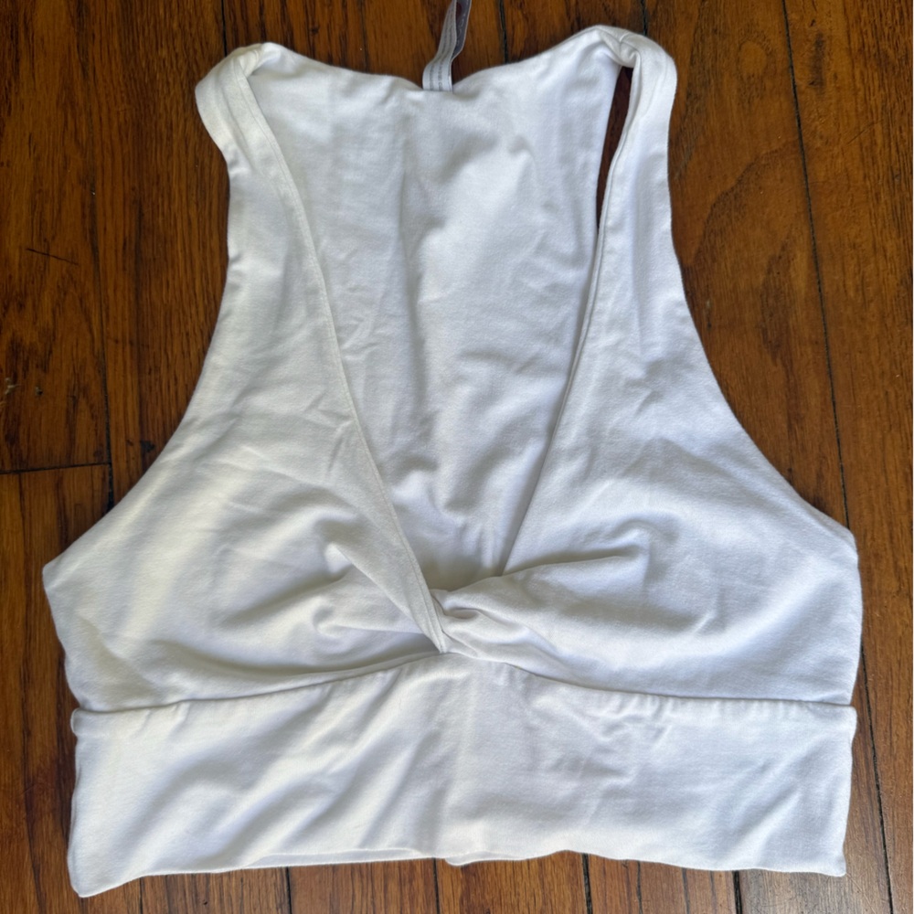 Indah White Crop Top